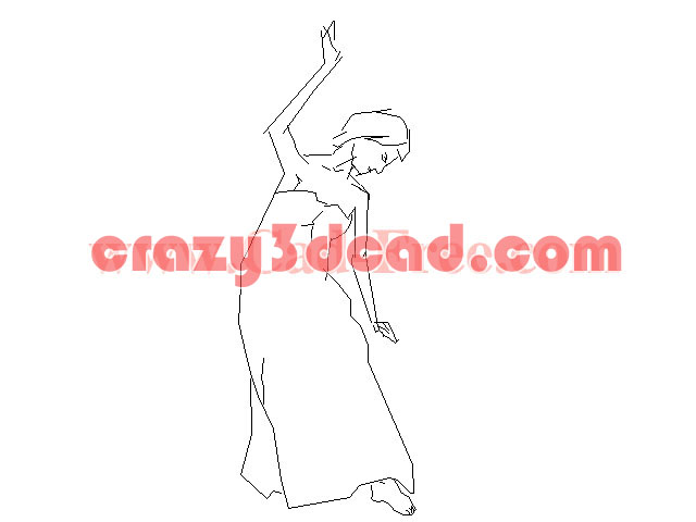 Female sculpture CAD blocks